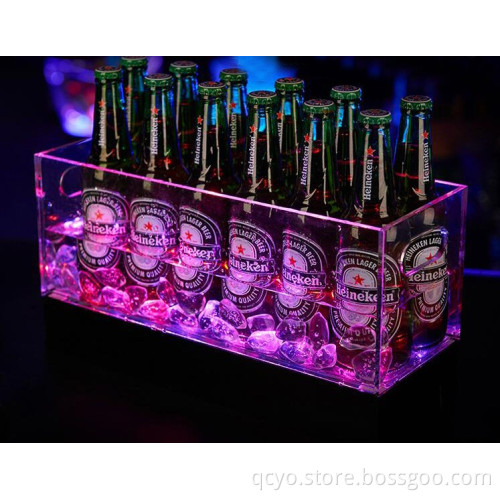acrylic display box,12 bottles ice bucket